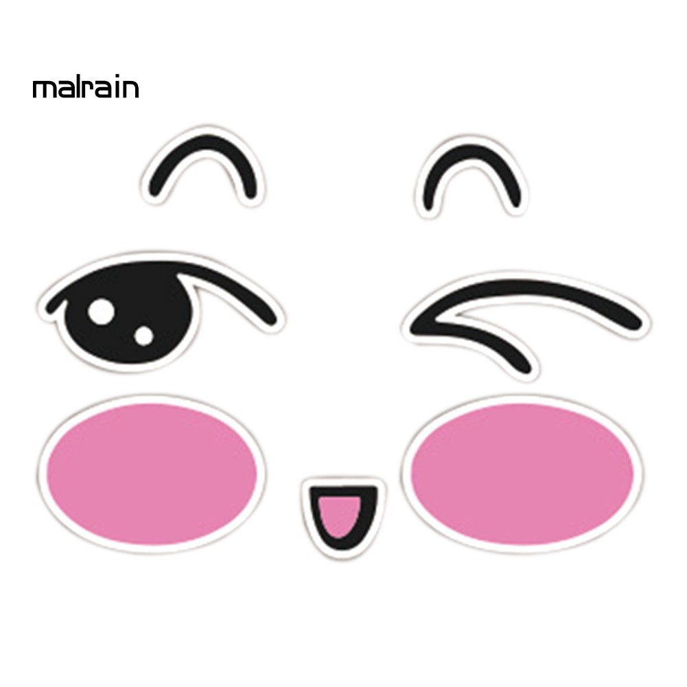 Tem dán gương sitcker dễ thương dán gương oto- Decal trang trí gương xe nghộ nghĩnh by DV AUTO