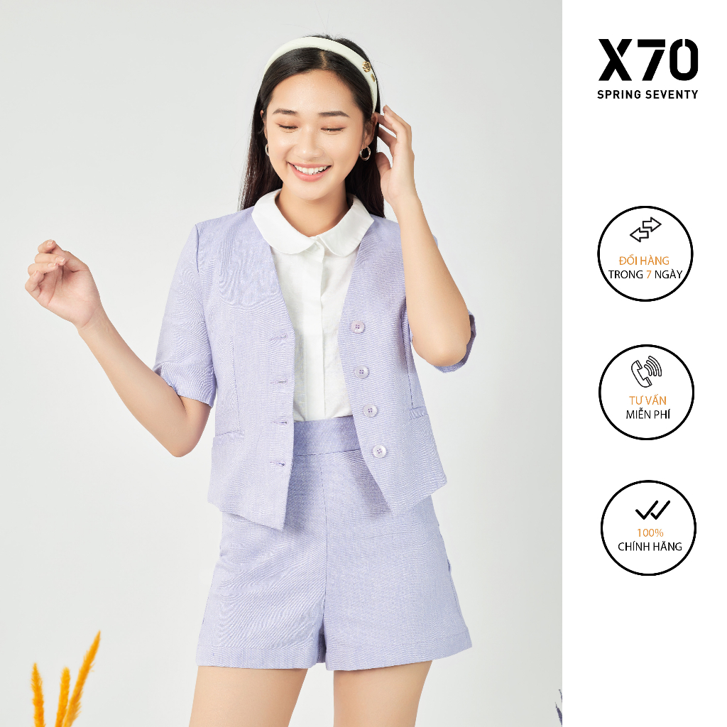 Quần Short Nữ Trơn Thiết Kế Thời Trang X70 - 04640003