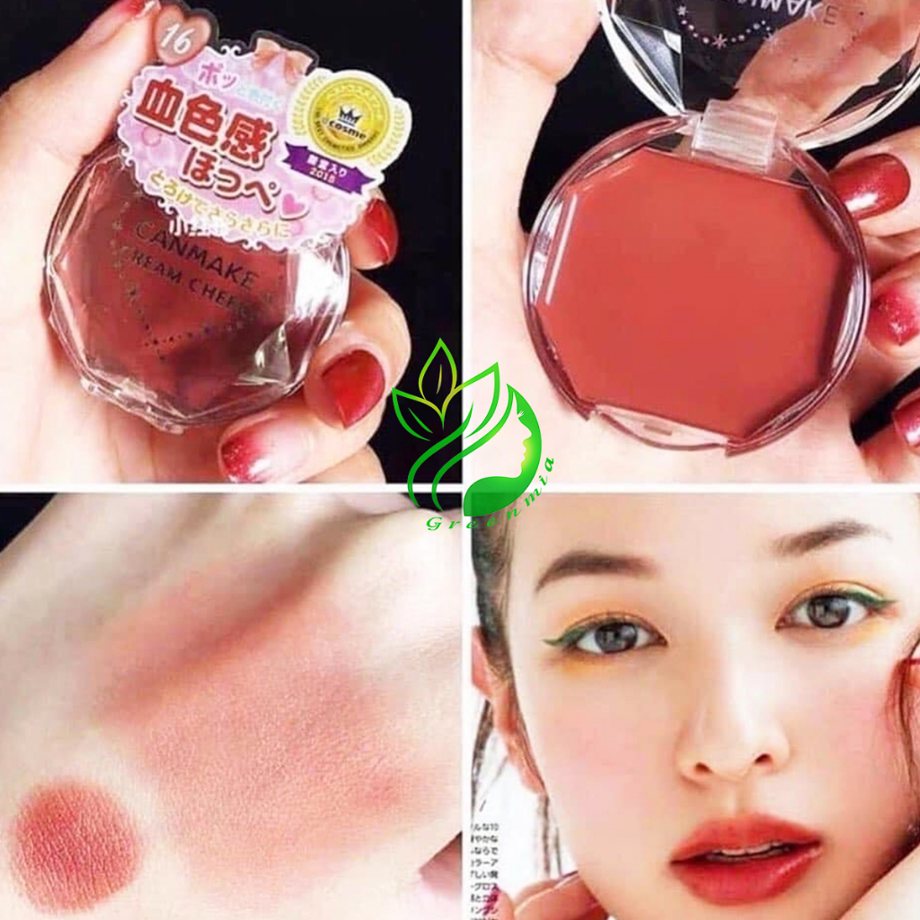 Má Hồng Canmake Tokyo Dạng Kem Cream Cheek Hộp Tròn màu 16