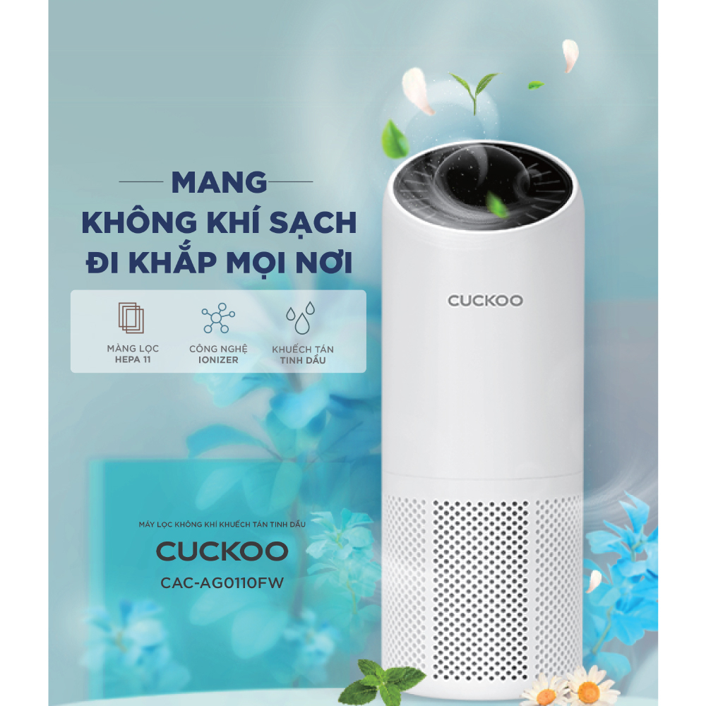 Máy Lọc Không Khí ô tô Cuckoo LOKO CAC-AG0110FW-WHCKV