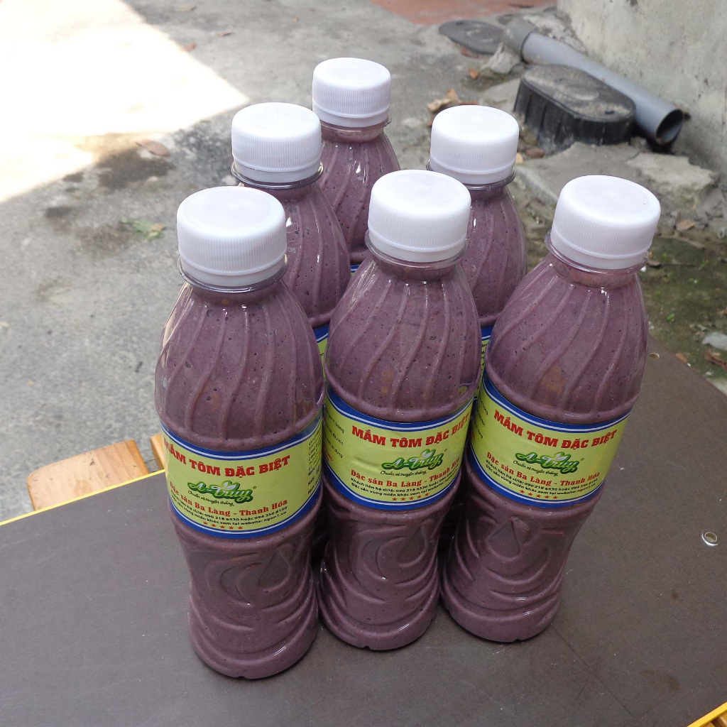 Mắm tôm đặc biệt A-Truy đặc sản Ba làng Thanh Hóa thơm ngon không mặn gắt (chai 500g)
