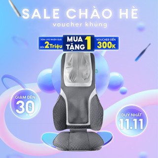 Đệm ghế massage đa năng MCS-846 HT Beauty, công nghệ massage Gel Touch kèm nhiệt mang đến cảm giác massage chân thực