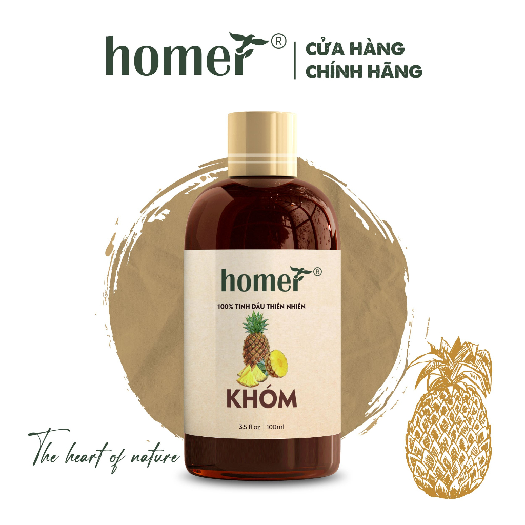 Tinh dầu Khóm Homer - Pineapple Essential Oil - đạt chuẩn chất lượng kiểm định