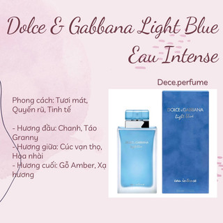 Nước Hoa Nữ D&G Light Blue Eau Intense