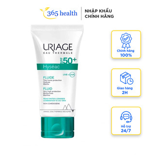 Kem chống nắng cho da dầu mụn URIAGE HYSEAC FLUIDE SPF 50+ 50ML, chống nắng, bảo vệ da tối ưu