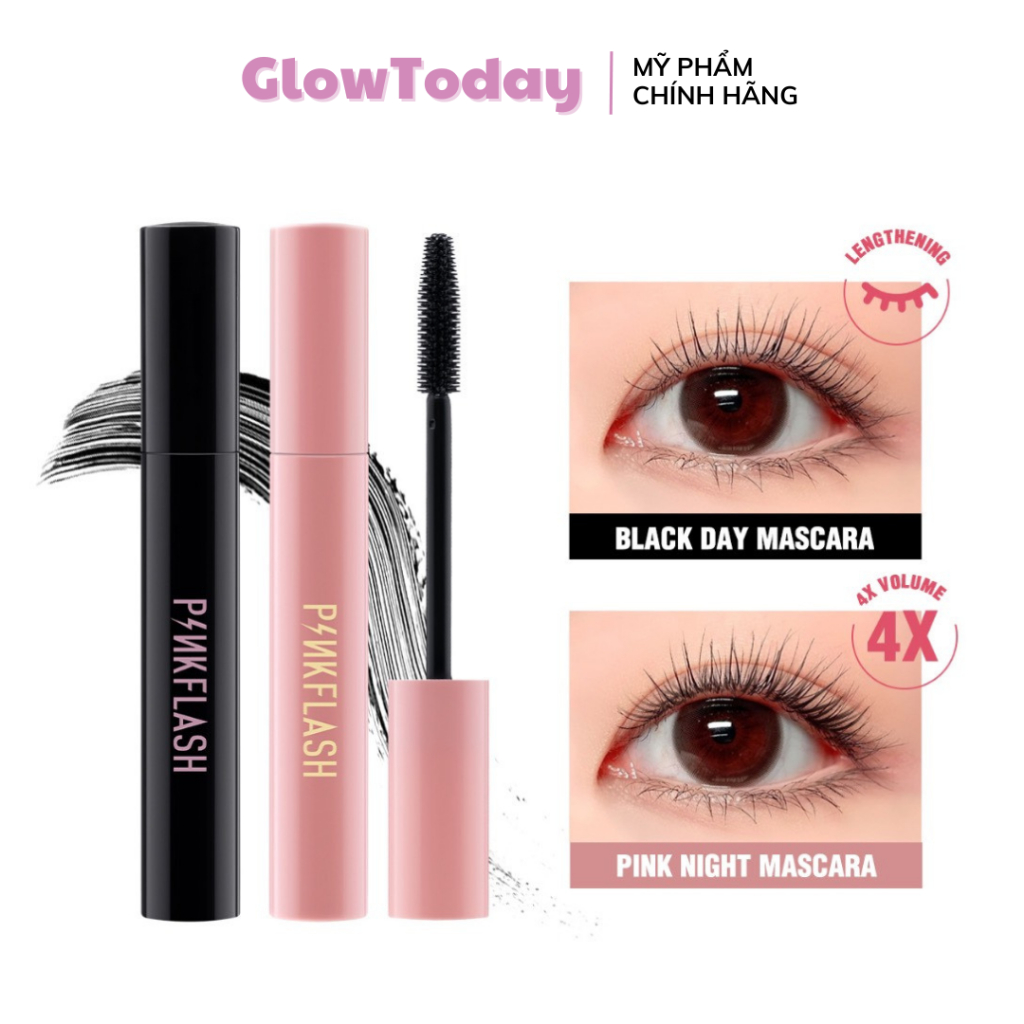 Mascara PINKFLASH chuốt mi trang điểm kháng nước chất lượng cao 30g PF-E08