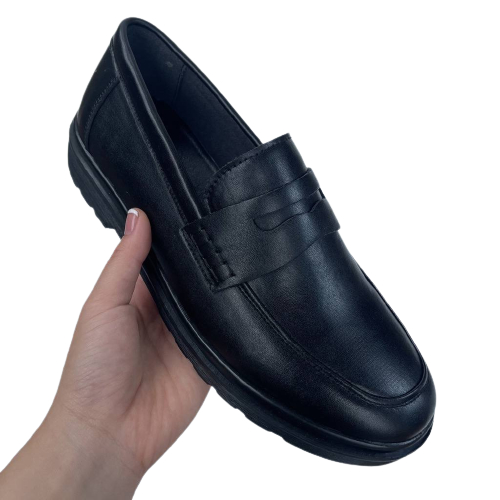 Giày Lười Nam AROTI Form Loafer Chất Da Đẹp Cao Cấp,Đế Khâu giúp tăng 3 cm Dáng Mọi Lịch Lãm Màu Đen - Đủ size  G608-Đen