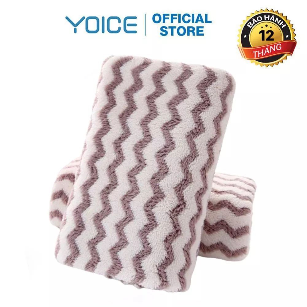 Khăn đa năng cotton YOICE mềm mịn siêu thấm nước, kẻ sọc màu sắc trang nhã, nhỏ gọn tiện dụng