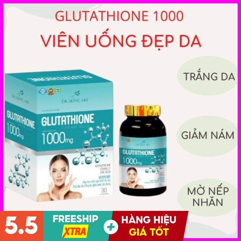 Viên Uống Trắng Da Mờ Nám Giảm Nếp Nhăn Glutathione 1000mg - CHÍNH HÃNG