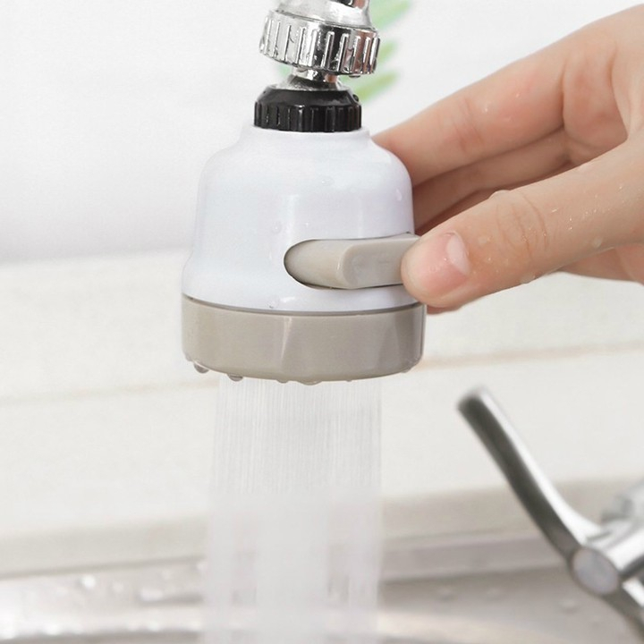 Đầu vòi rửa bát, đầu nối rửa Chén Bát Tăng Áp 3 Chế Độ Phun Xoay 360 Độ