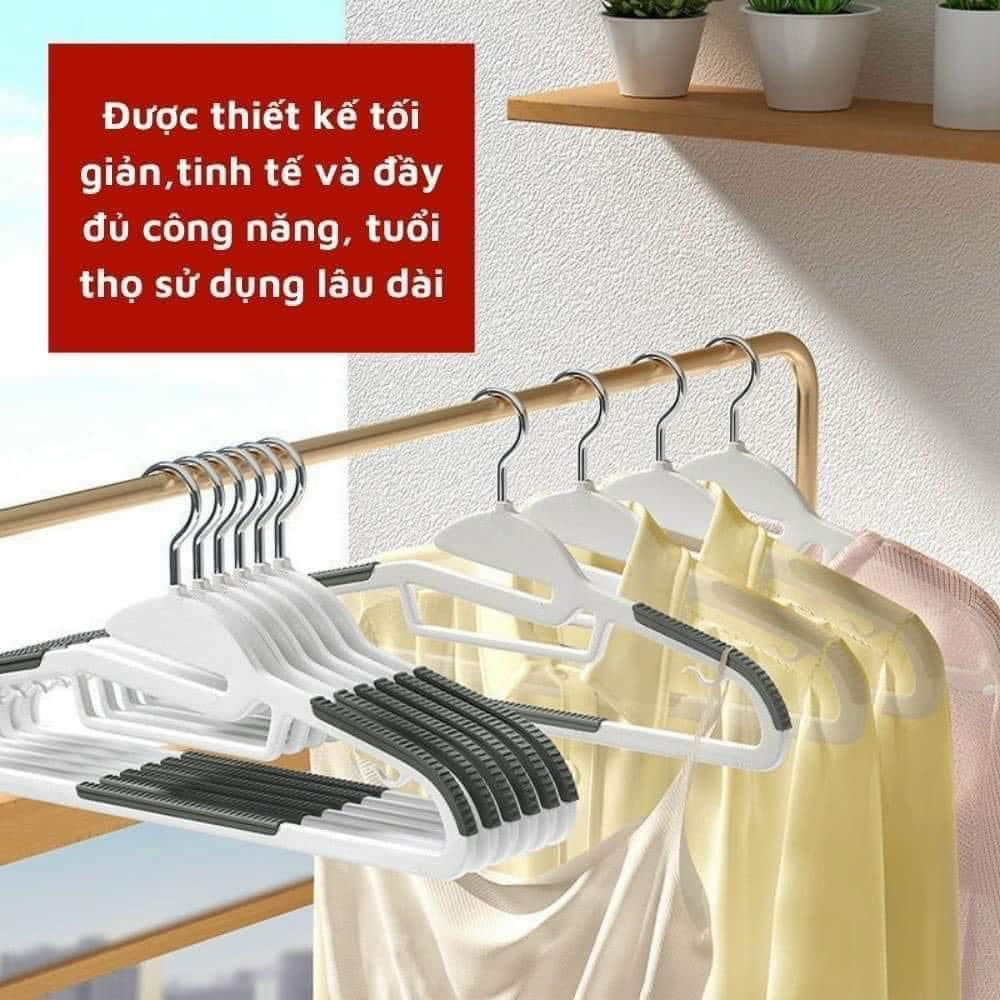 Móc áo G chống trôi tuột, chất liệu nhựa dẻo dai bền bỉ