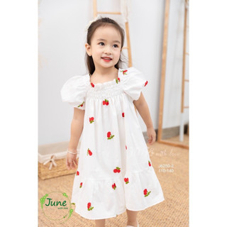 VÁY JUNE QUẢ THƠM _ CHERRY DÁNG SUÔNG