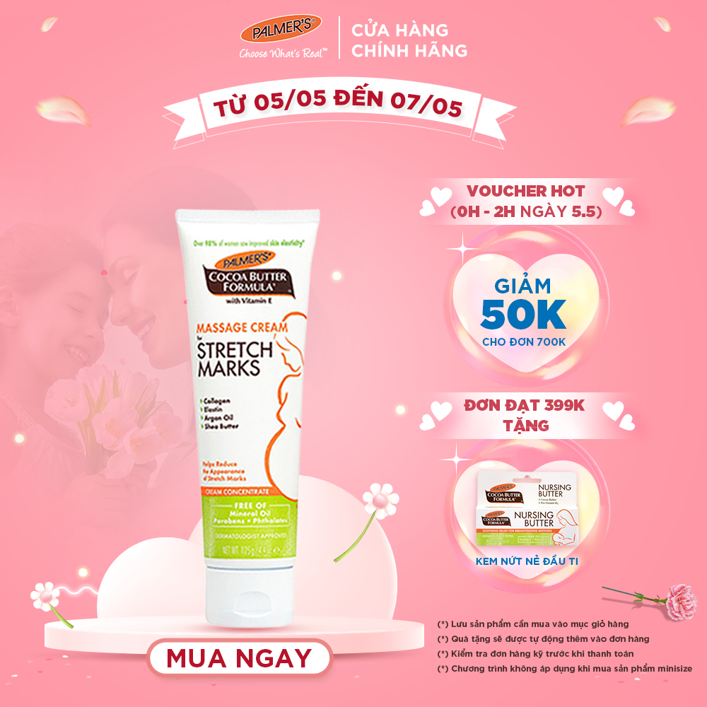 Kem ngăn ngừa và hỗ trợ điều trị rạn da Palmer's 125g