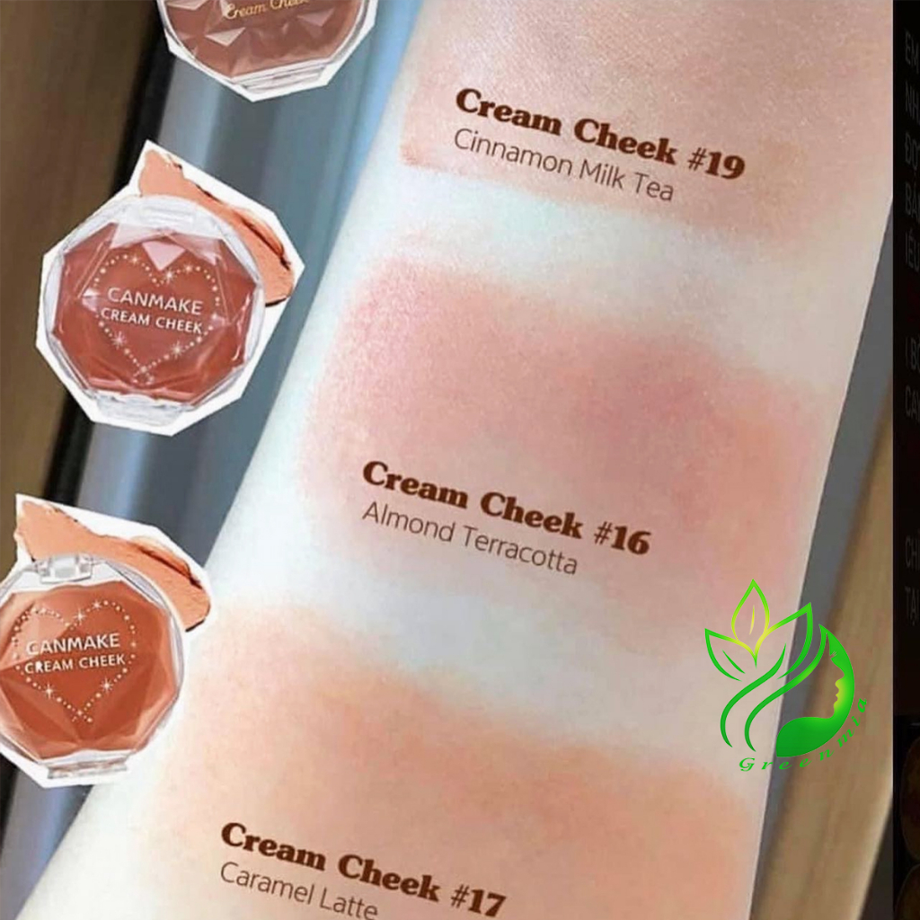 Má Hồng Canmake Tokyo Dạng Kem Cream Cheek Hộp Tròn màu 16