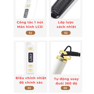 Lược điện duỗi thẳng tóc