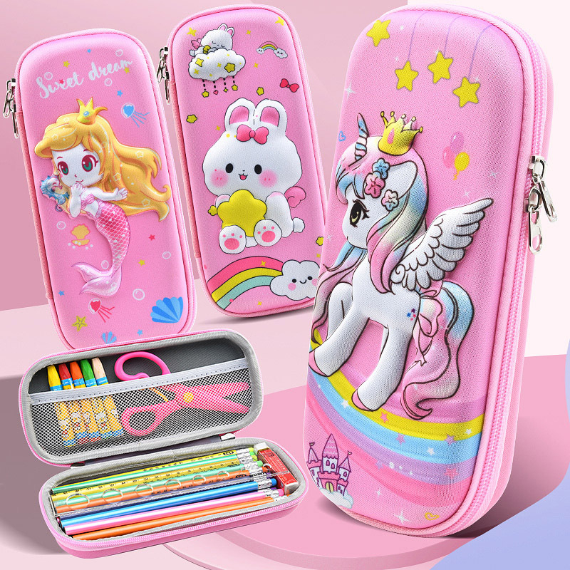 Hộp Bút 3D Vải Siêu Cute Cho Bé
