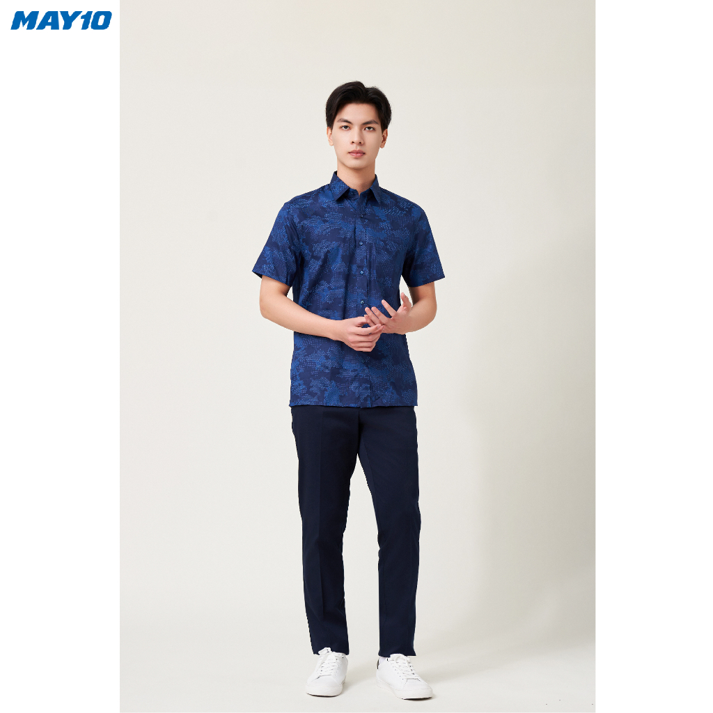 Sơ mi nam cộc tay May 10 form Regular mã 010120003 AH203