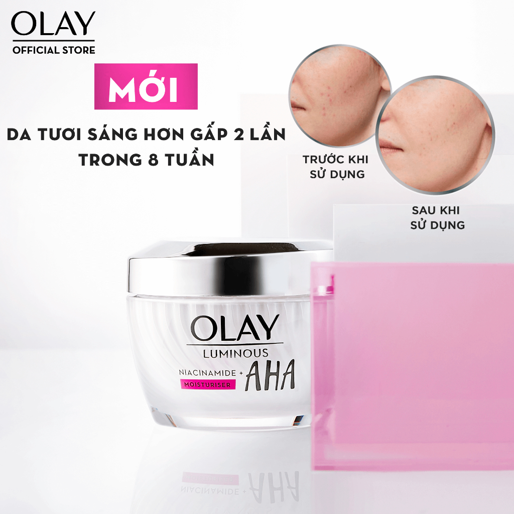 Serum/Tinh Chất Dưỡng Sáng Da, Mờ Thâm Mụn OLAY LUMINOUS NIACINAMIDE AHA 30ML