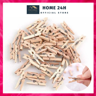 Kẹp gỗ mini kẹp treo ảnh trang trí decor