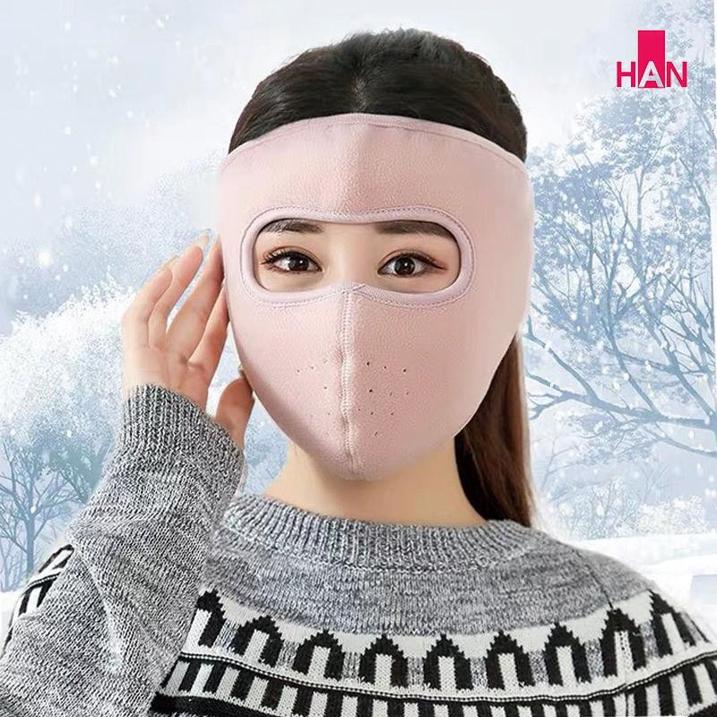 Khẩu trang ninja chất nỉ chống lạnh chống bụi 2in1