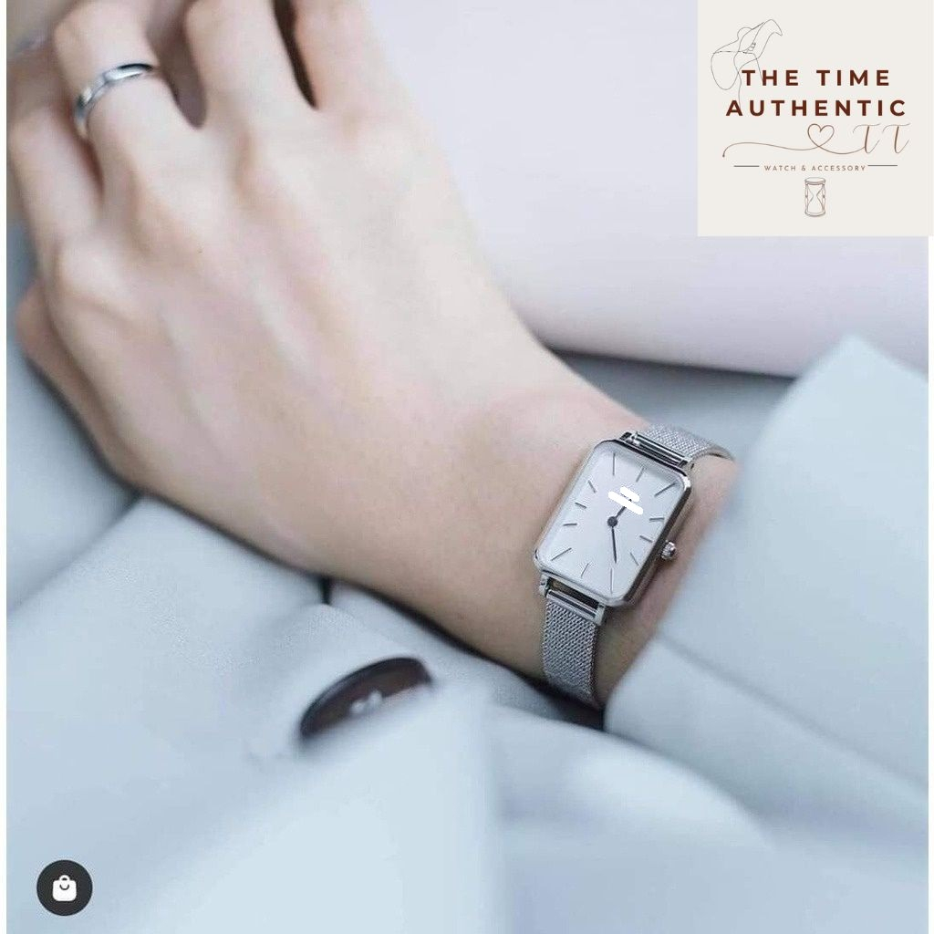 Đồng Hồ Nữ D. VV Dây Thép Mặt Chữ Nhật - D.VV Quadro Pressed Melrose - 20x26mm.3atm | BigBuy360 - bigbuy360.vn