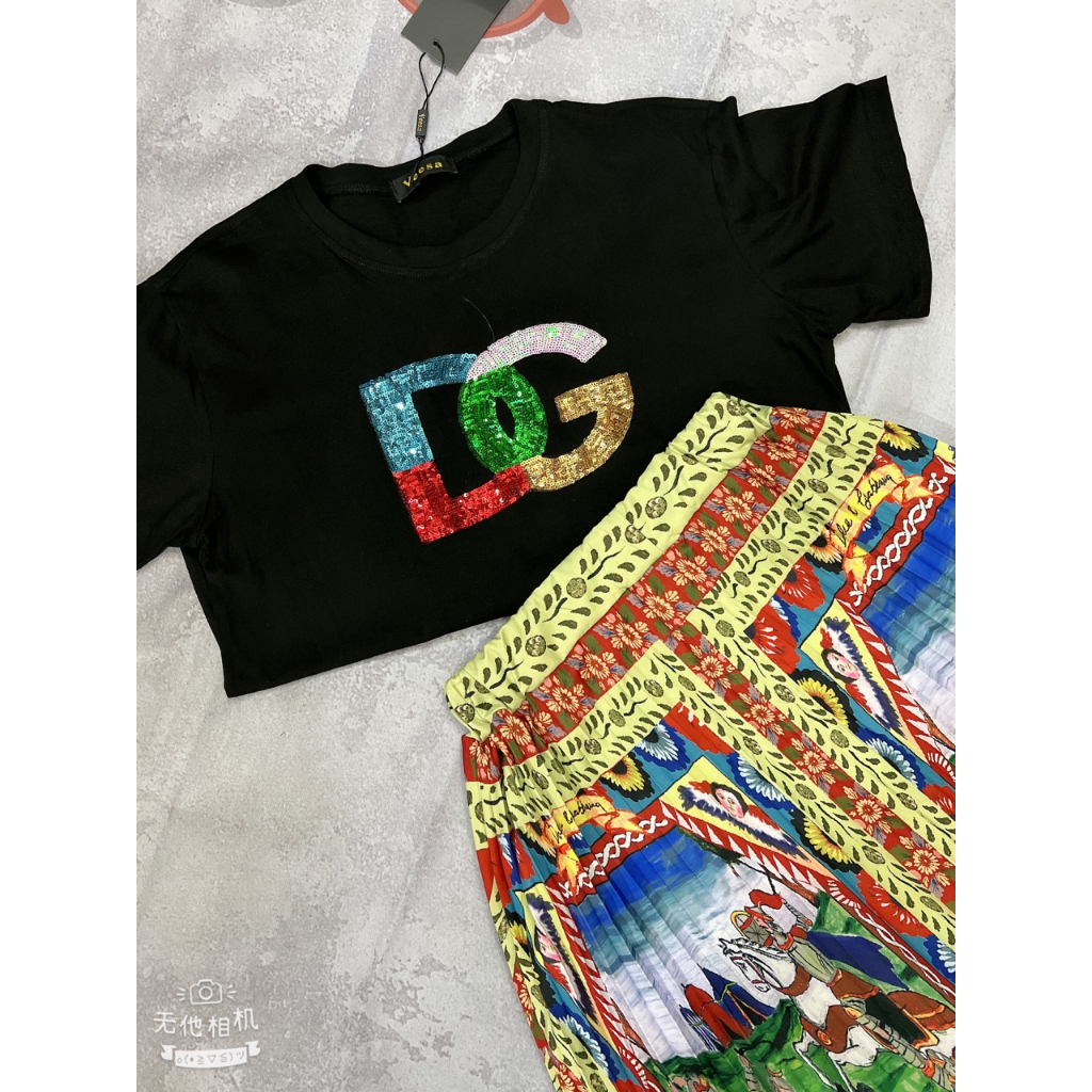 Sét Bộ Váy DG Họa TIết Cao Cấp L1 Quảng Châu , Thời Trang Dành Cho Nữ