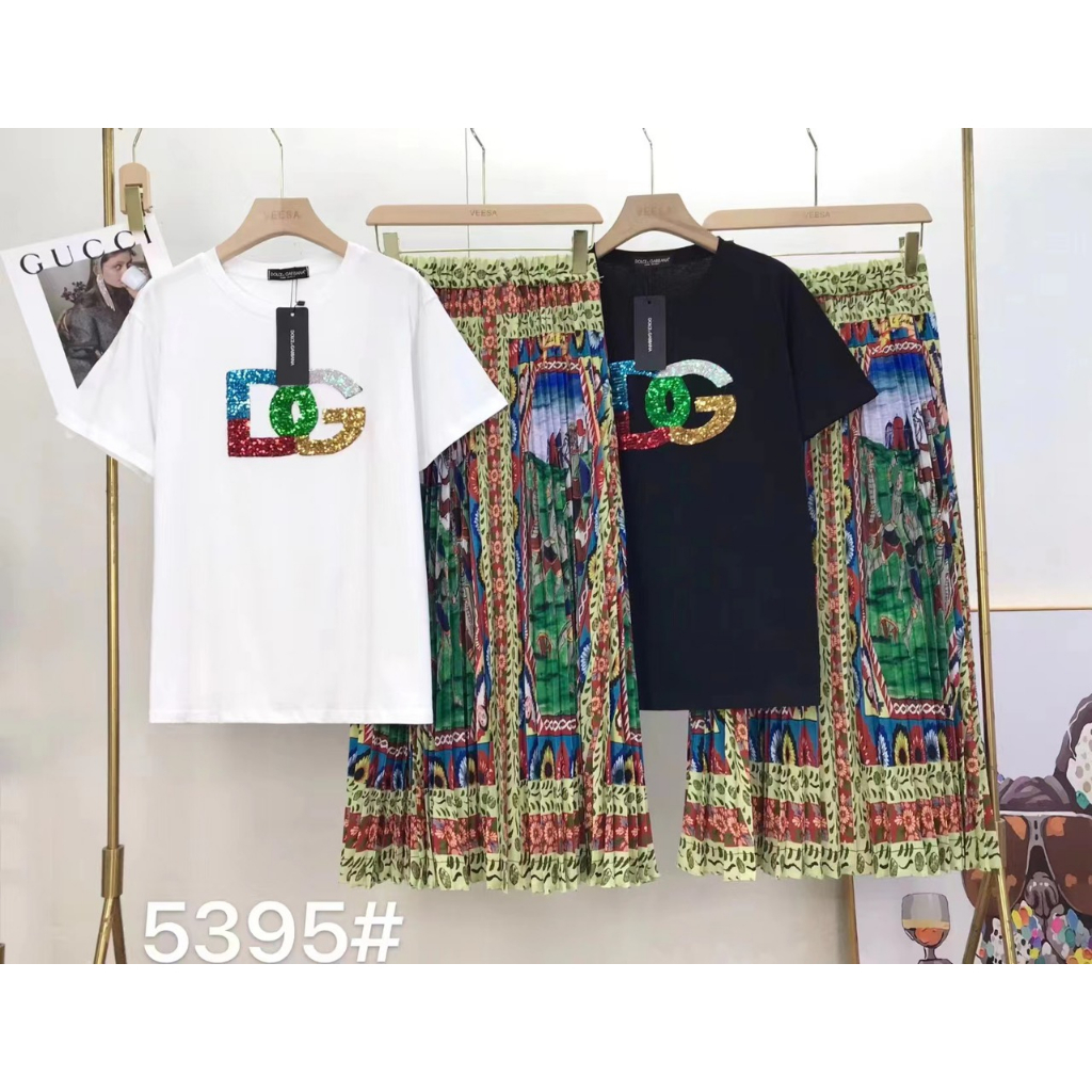 Sét Bộ Váy DG Họa TIết Cao Cấp L1 Quảng Châu , Thời Trang Dành Cho Nữ