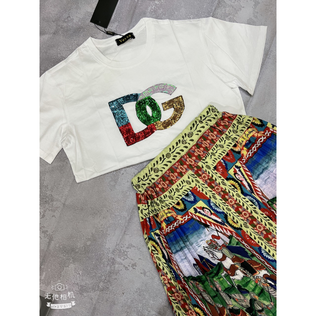 Sét Bộ Váy DG Họa TIết Cao Cấp L1 Quảng Châu , Thời Trang Dành Cho Nữ