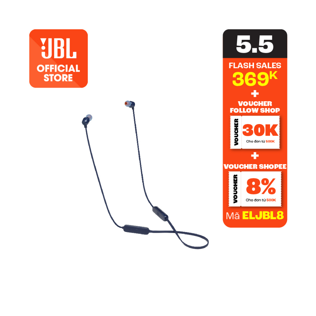 [Mã ELJBL8 giảm 8% đơn 500K] Tai nghe Bluetooth JBL Tune 115BT - Hàng Chính Hãng | BigBuy360 - bigbuy360.vn