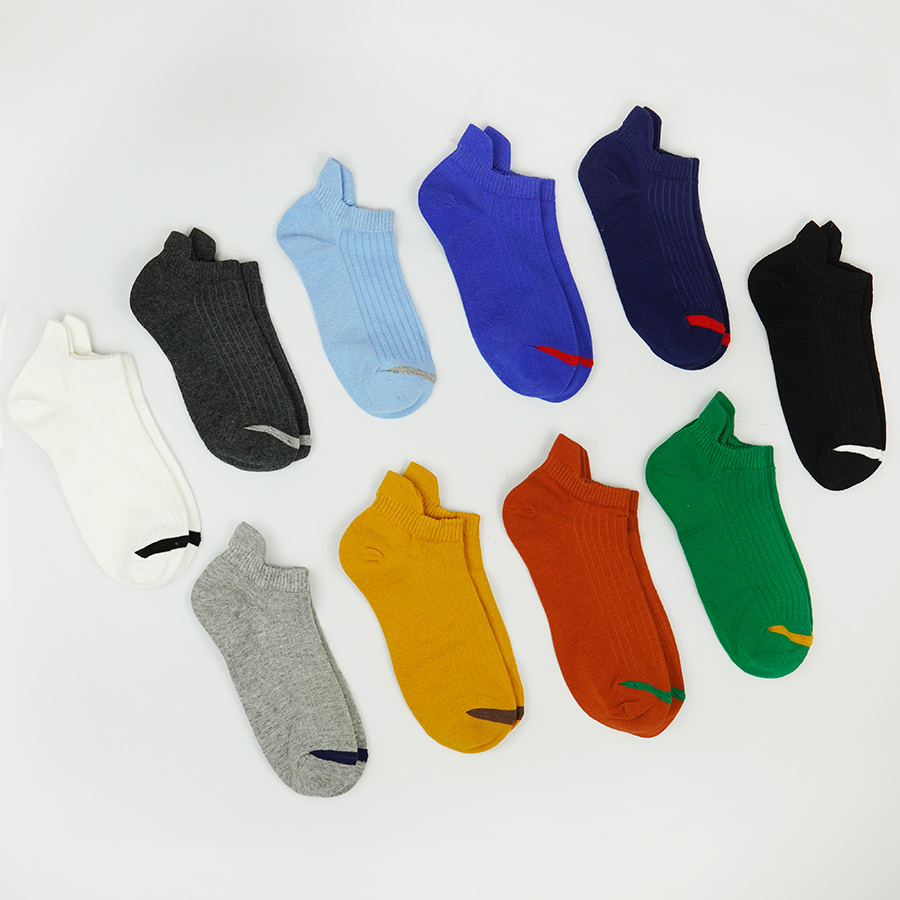 đôi tất vớ, tất lười nam V-SOCKS giá rẻ chất liệu cotton dày dặn thấm hút ôm chân 10 màu