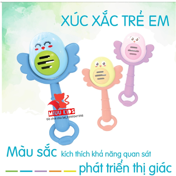 Xúc Xắc Chú Gà Cho Bé Tập Nhận Biết Âm Thanh Màu Sắc