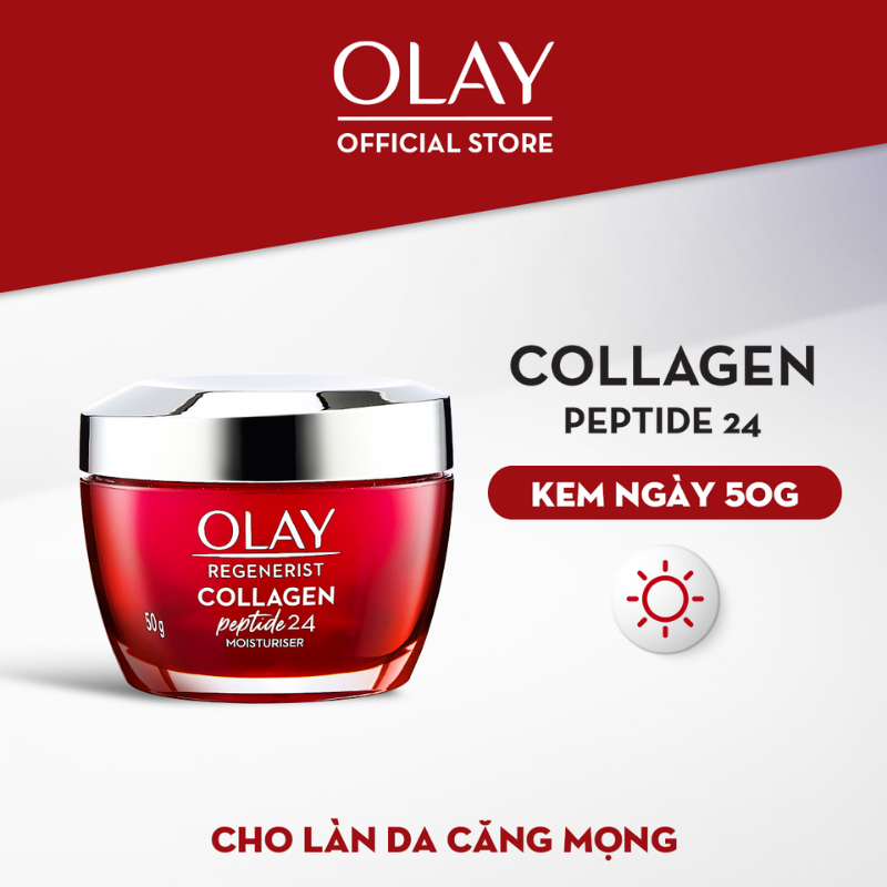 Kem Dưỡng Da Căng Mướt, Sáng Khỏe & Ngừa Lão Hóa OLAY REGENERIST Bổ Sung COLLAGEN Peptide 24 50G