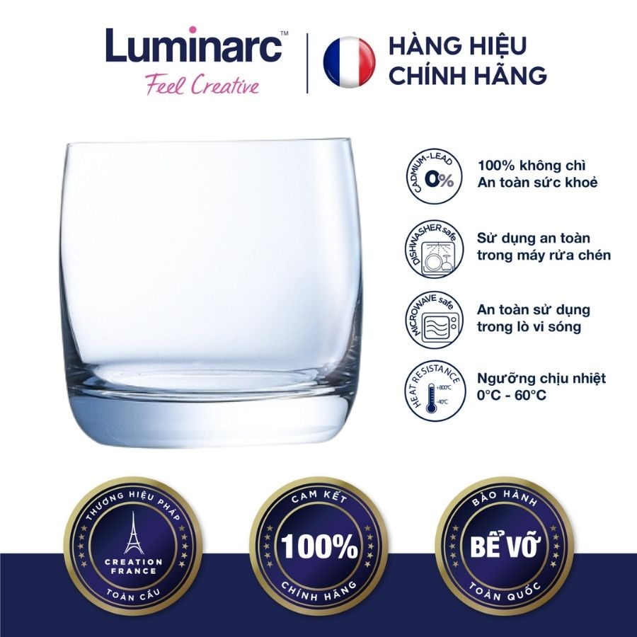 Bộ 6 Ly Thuỷ Tinh Thấp Luminarc Vigne 200ml- LUVIG2572