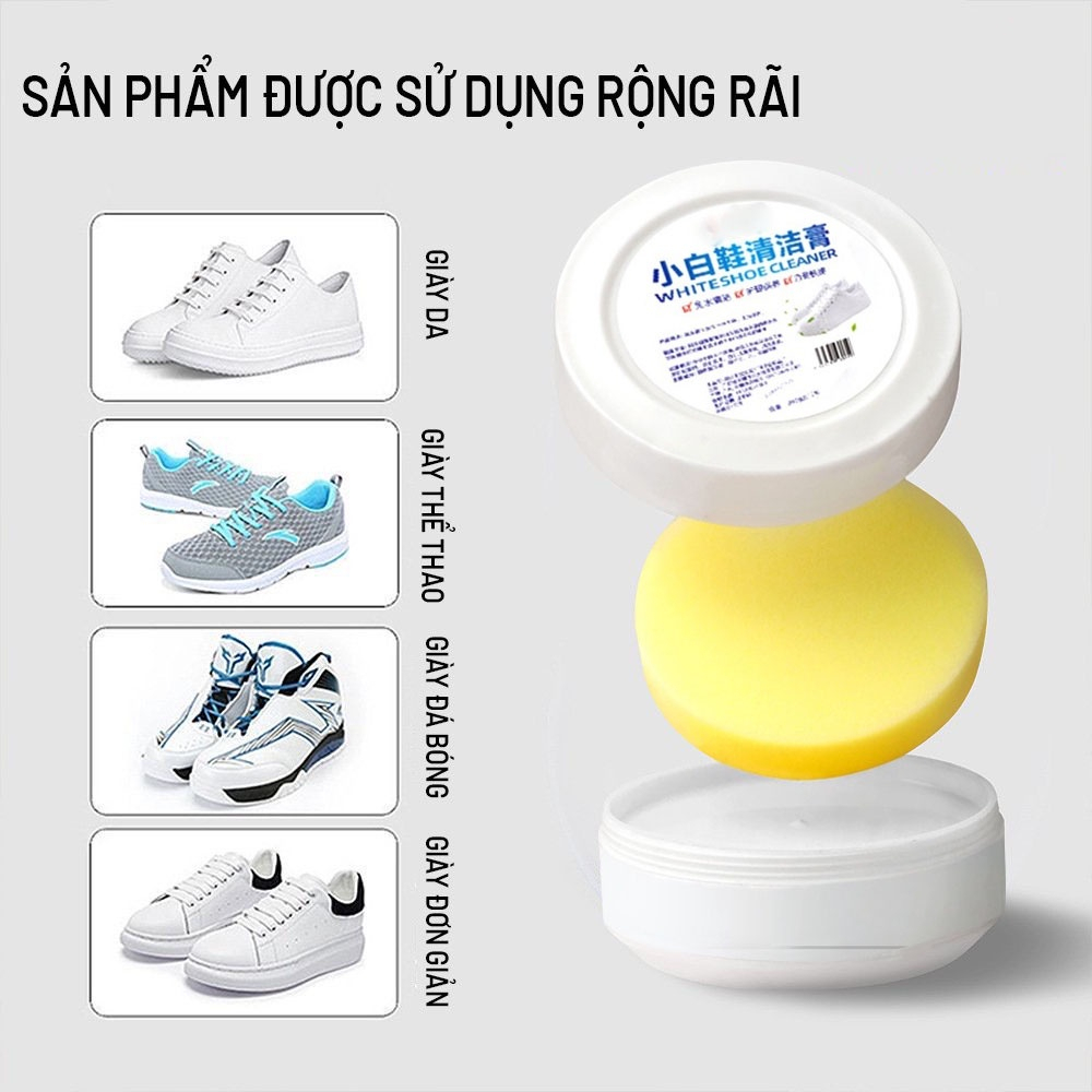 Kem Lau Đa Năng Tẩy Rửa Và Làm Sạch Giày Siêu Sạch 260g, Sáp Lau Giày Dép, Túi Xách