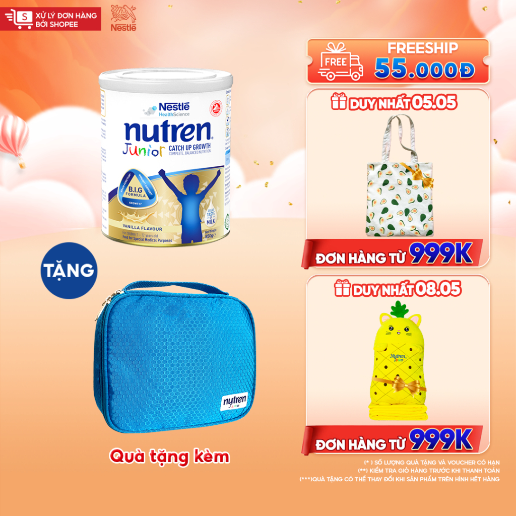 Sữa bột Nutren Junior cho trẻ từ 1-12 tuổi lon 850g