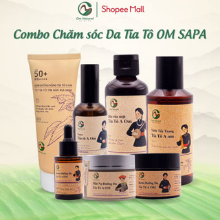 Bộ Chăm Sóc Da Tía Tô A OM Natural 7 món Dưỡng Trắng Cấp Ẩm Mềm Mịn Lành Tính