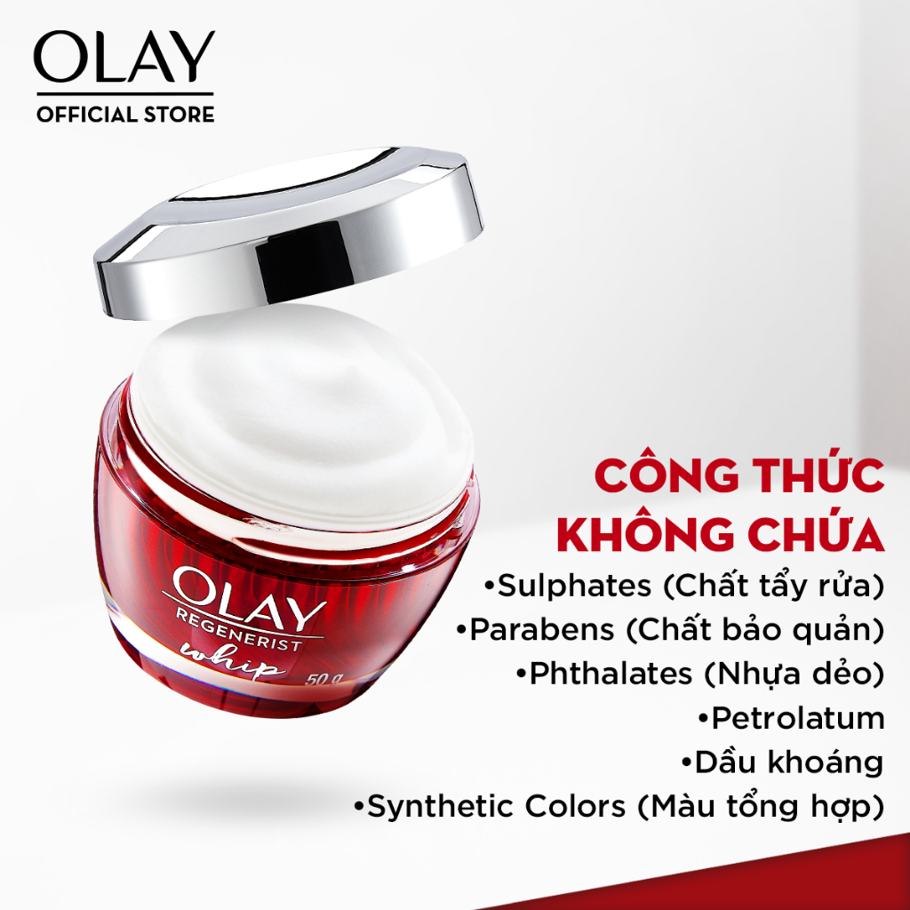 Kem Dưỡng Ban Ngày Căng Mướt, Sáng Khỏe & Ngừa Lão Hóa Chống Tia UV SPF 30 OLAY REGENERIST WHIP 50G