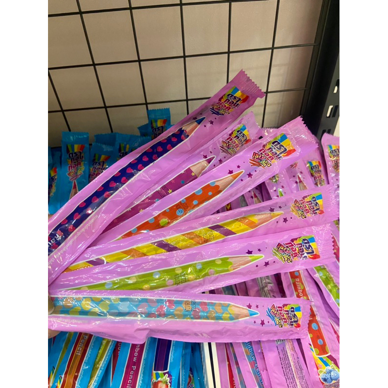 Kẹo bút chì dâu/ phúc bồn tử cầu vồng Thái