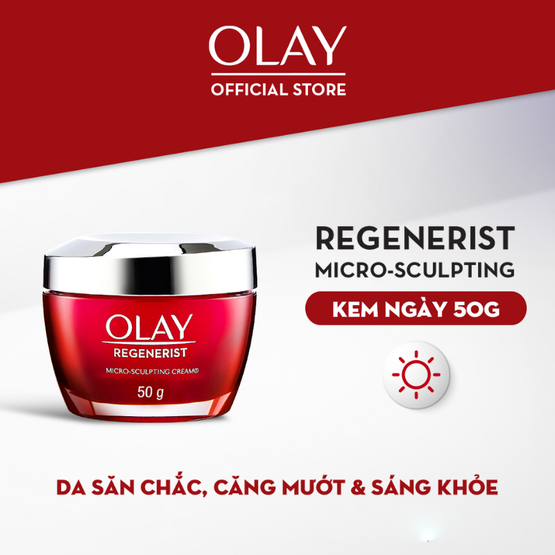 Kem Dưỡng Ẩm Ban Ngày Căng Mướt, Sáng Khỏe & Ngừa Lão Hóa OLAY REGENERIST 50G