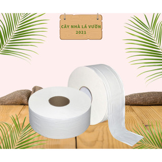 Giấy Vệ Sinh Khải Khuê ( 2 lớp/cuộn lớn ) ( 700gram/cuộn )