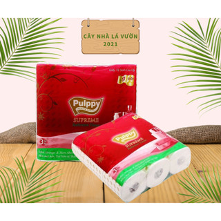 Giấy Lụa Cuộn Pulppy Supreme ( 9 cuộn/bịch ).