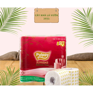 Giấy Lụa Cuộn Pulppy Supreme ( 9 cuộn/bịch ).
