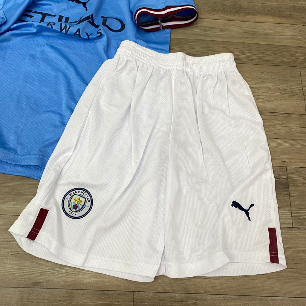 Bộ quần áo bóng đá Man City xanh  FEX thái phom châu âu