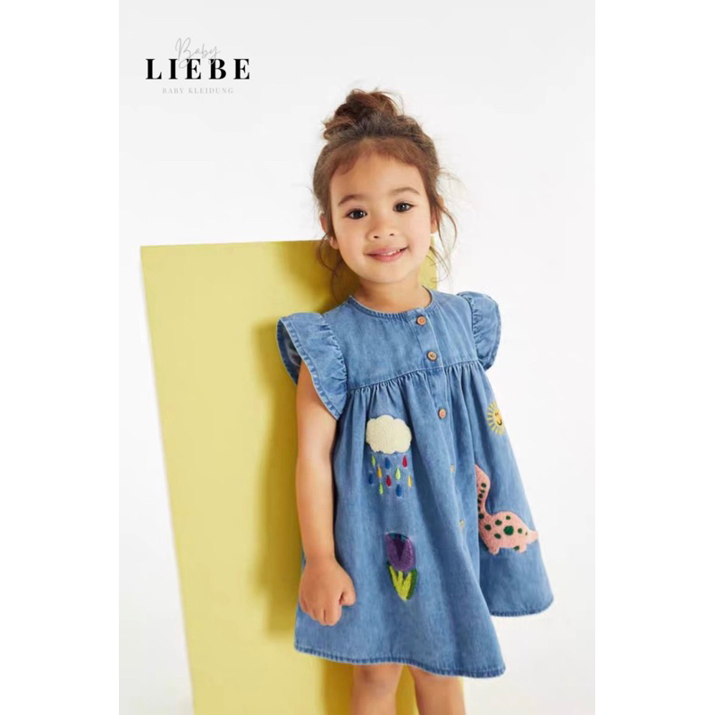 HTK- Váy denim Liebe size 1/2y-6/7y