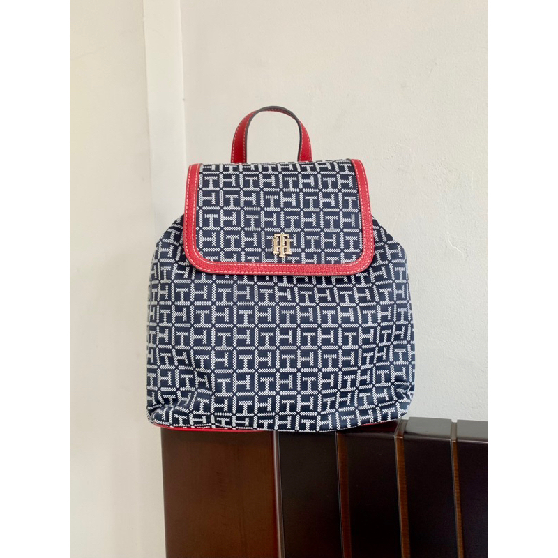 Balo nữ Tommy logo xanh