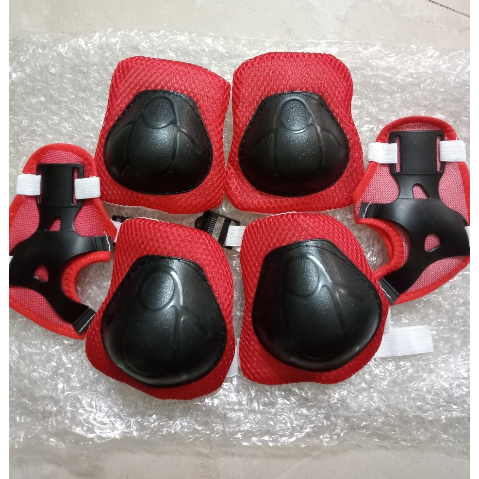 Đồ bảo hộ chân tay, đầu gối giúp bảo vệ khi trượt patin, ván trượt, đi xe đạp (bộ 6 món)