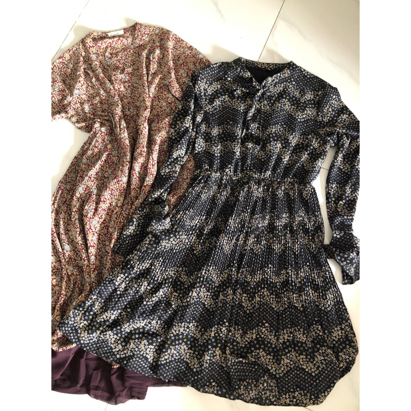 Đầm voan hoa trên live