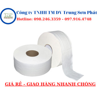 Giấy Vệ Sinh Khải Khuê ( 2 lớp/cuộn lớn ) ( 700gram/cuộn )
