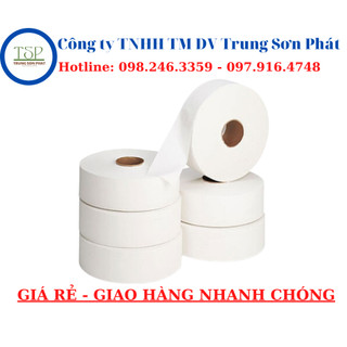 Giấy Vệ Sinh Khải Khuê ( 2 lớp/cuộn lớn ) ( 700gram/cuộn )