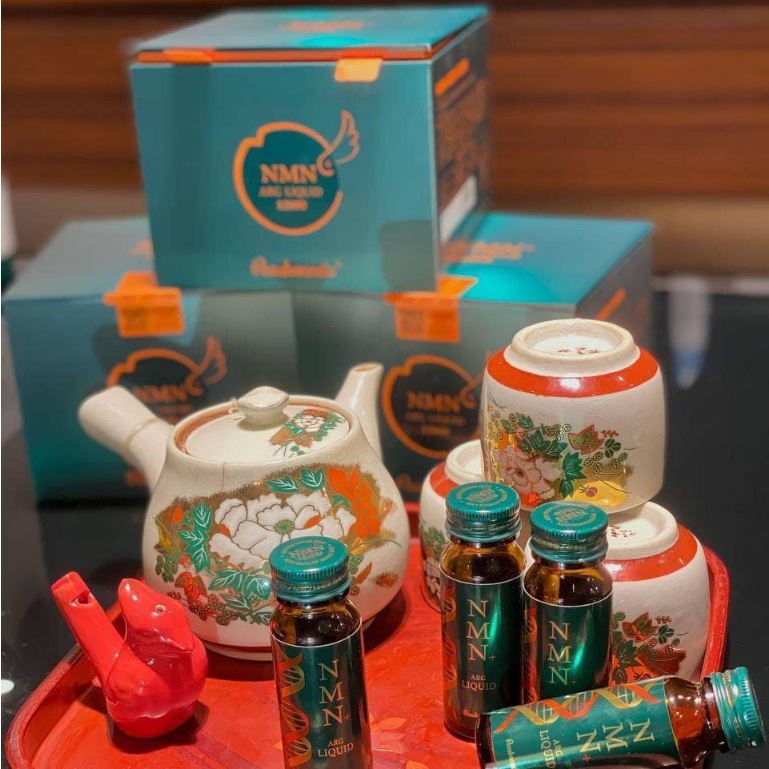 [Mẫu Mới] Nước Uống collagen Trẻ Hóa Da Peauhonnete NMN+ ARG LIQUID 12000 Nhật Bản  Hộp 12 Lọ